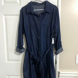 🌻NWT Charlotte Russe Jean Like Dress 1X🌻